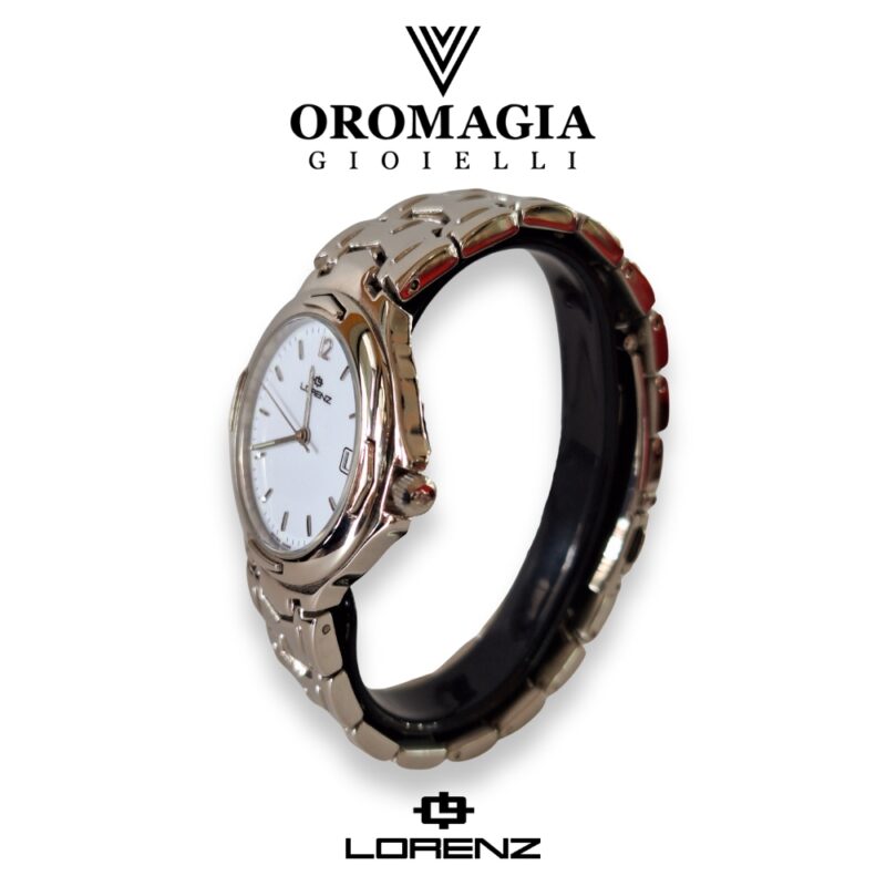 Orologio Lorenz - Uomo - Movimento al Quarzo - Bianco - Lorenz rotondo - immagine 3