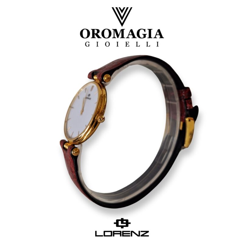 Orologio Lorenz Oro 18 Kt - Solo Tempo al Quarzo - Sottile - Lorenz Rotondo - immagine 3